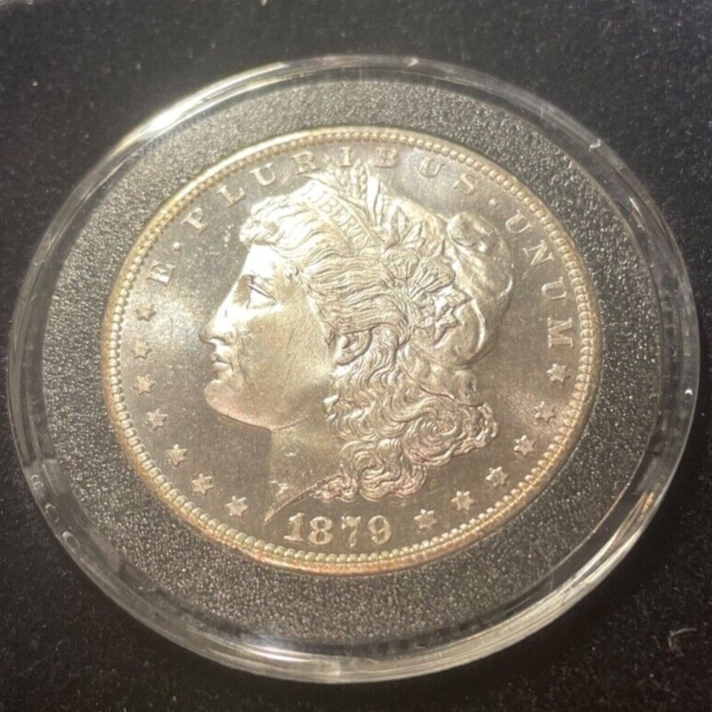 1879 S Morgan Dollar MC Uncirculated Silver $1 Coin - Picture 2 of 7